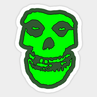 Crimson Ghost - Green Solid Sticker